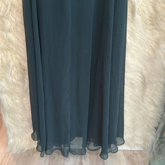 After Six Green Asymmetrical One-Shoulder Cocktail Dress - Picture 6 of 7